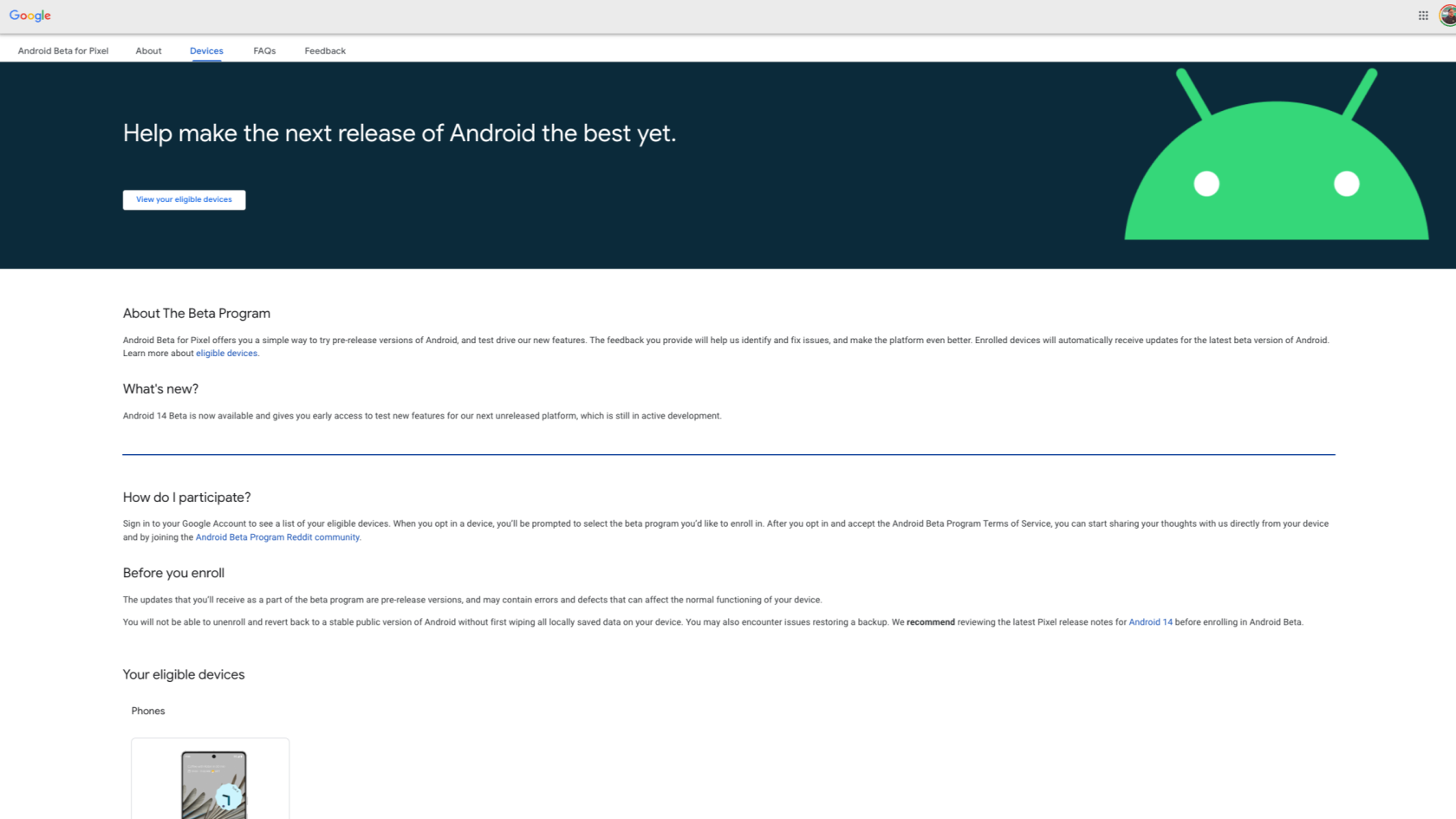 Com instal·lar Android 14 Beta