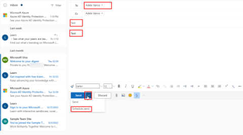 Kako zakazati e-poštu u programu Outlook na sustavima Windows, Mac, iOS i Android