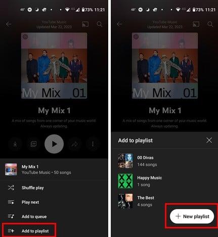 YouTube Musicus esitusloendite loomine ja muutmine