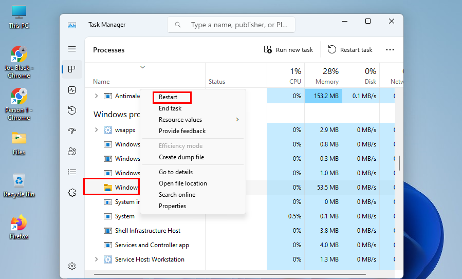 Com solucionar Explorer.exe: error de classe no registrada a Windows 11