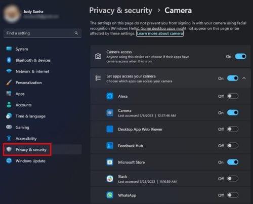 Si të dini se çfarë aplikacioni ka qasje në kamerën dhe mikrofonin tuaj në Windows 11