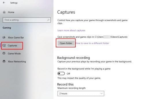Xboxi mänguriba salvestusseadete muutmine Windows PC-s