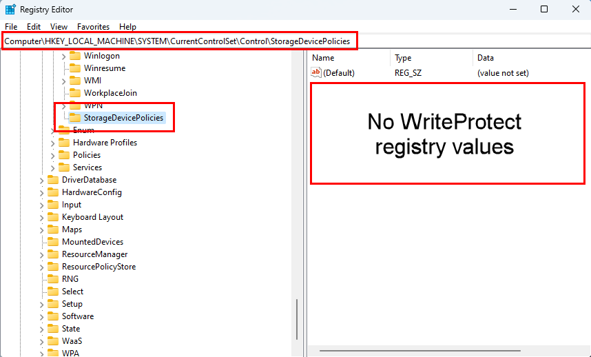 Corregiu l'error "El disc està protegit contra escriptura" al disc extraïble a Windows 11