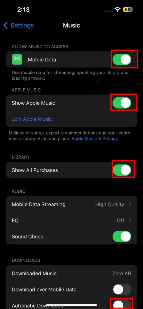 Kuidas parandada iTunesi ostetud muusikat, mida iPhonei raamatukogus ei kuvata