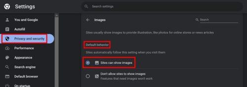 Rregullo Google Chrome që nuk ngarkon imazhet