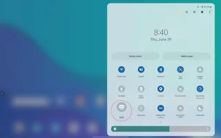 DeX-i kasutamine Galaxy Tab S8-ga