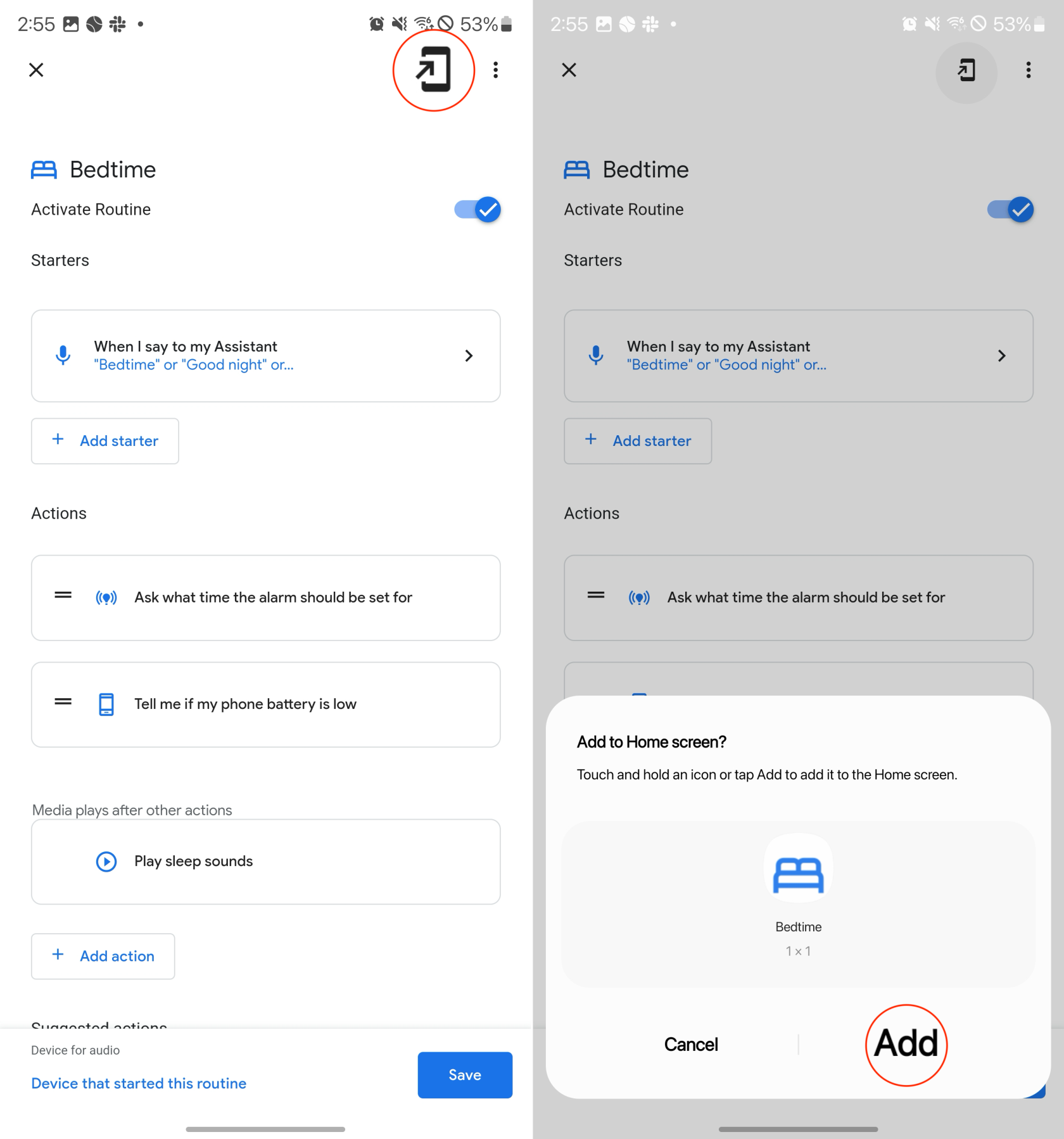 Kaip naudoti „Google Assistant“ veiksmų seką „Android“.