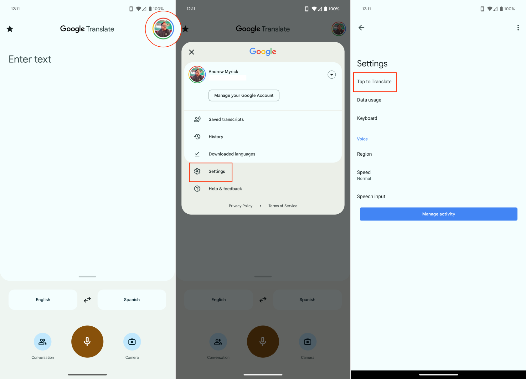 Com traduir missatges a Android