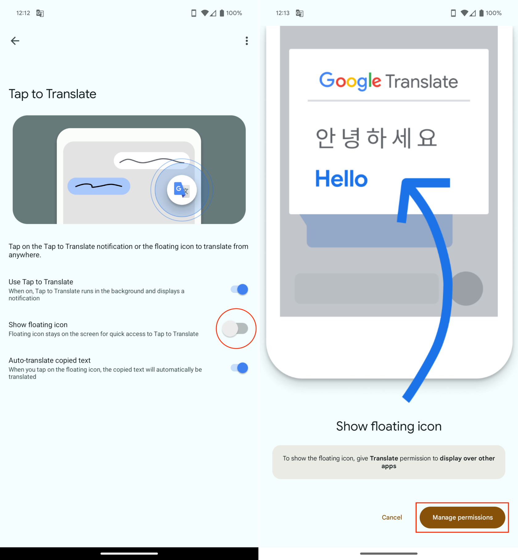 Com traduir missatges a Android