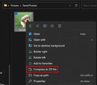 Como comprimir ficheiros facilmente en Windows 11