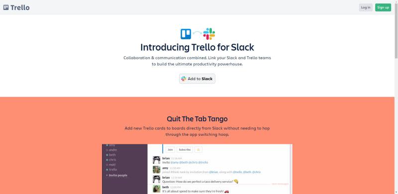 Kā es varu saistīt Slack ar Trello