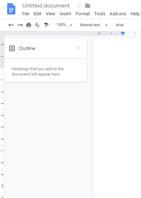 Jak přidat obrysy dokumentu do Dokumentů Google