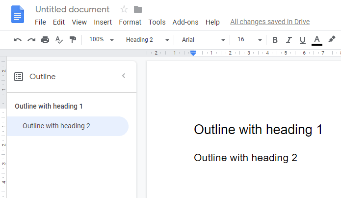 Si të shtoni konturet e dokumenteve në Google Docs