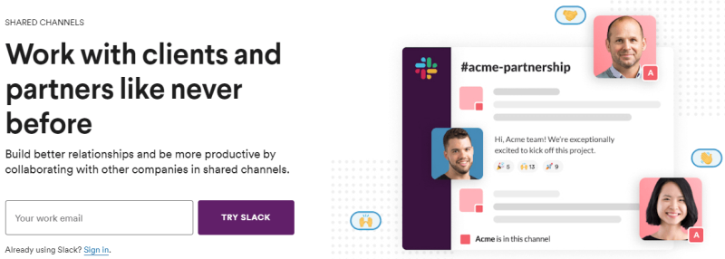 Slack: com configurar un canal compartit