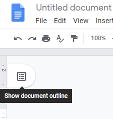 Sådan tilføjes dokumentkonturer i Google Docs