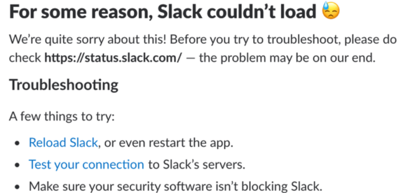 Kuidas parandada Slacki, kui see ei loo Interneti-ühendust
