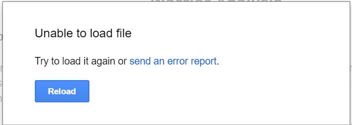 FIX: Kan ikke indlæse filen på Google Docs [Løst]
