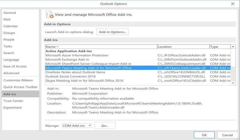 LABOJUMS: Microsoft Teams neparādās programmā Outlook