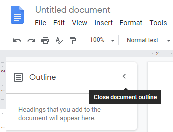 Com afegir contorns de documents a Google Docs