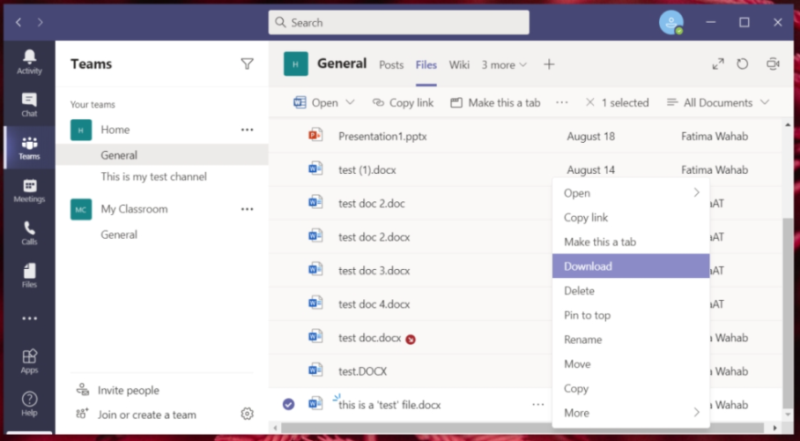 PAtaisymas: „Microsoft Teams“ neatsisiunčia failų