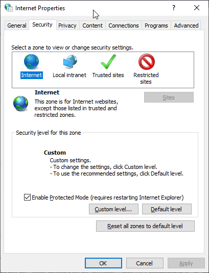 FIX: Microsoft Teams Security Zone-innstillingsfeil
