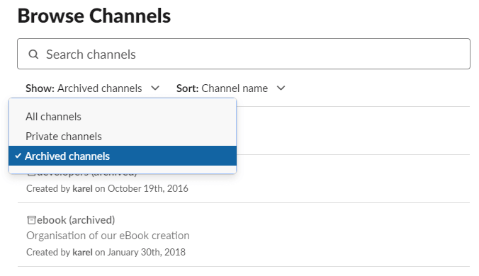 Sådan redigerer, sletter eller arkiverer du en Slack-kanal • Slack Guides