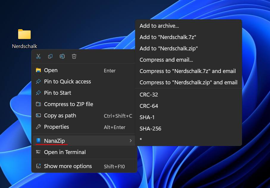 A 7-Zip használata Windows 11 rendszeren