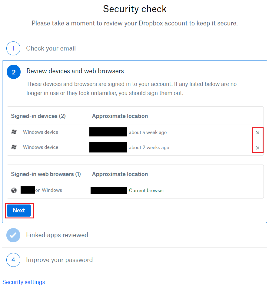 Dropbox: com revisar la configuració de seguretat