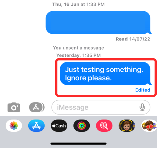Üzenetek szerkesztési előzményeinek megtekintése az Üzenetek alkalmazásban az iPhone készüléken iOS 16 rendszeren