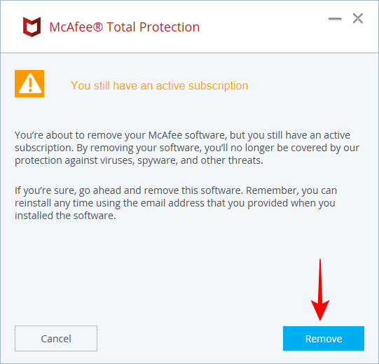 A McAfee előugró ablakainak leállítása Windows 11 rendszeren