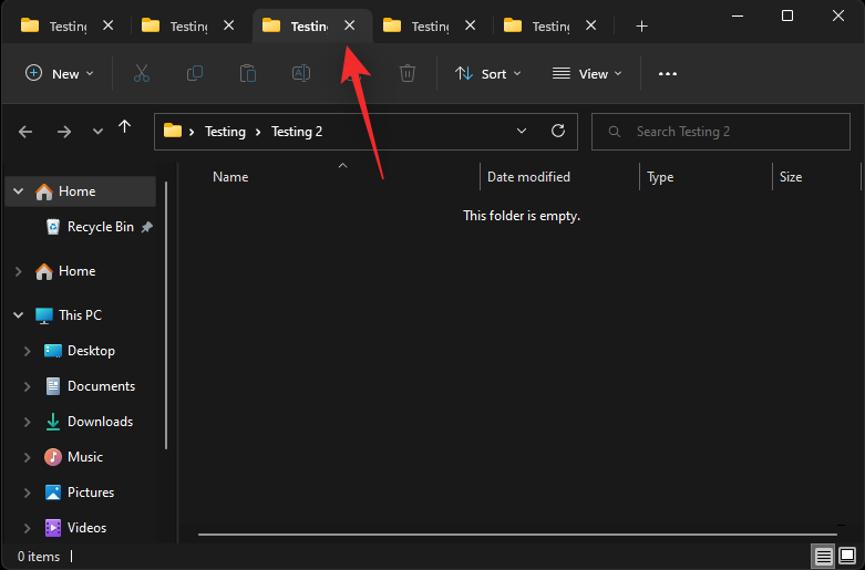 File Explorer -välilehtien käyttäminen Windows 11:ssä