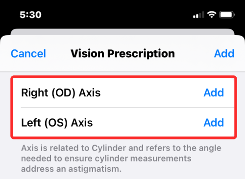 Jak přidat svůj předpis Vision do aplikace Zdraví na iPhone na iOS 16
