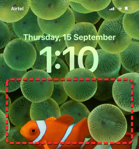 Kuinka laittaa aikaa taustakuvan taakse iOS 16:ssa