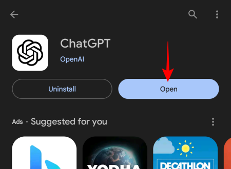 ChatGPT:n käyttäminen Androidissa