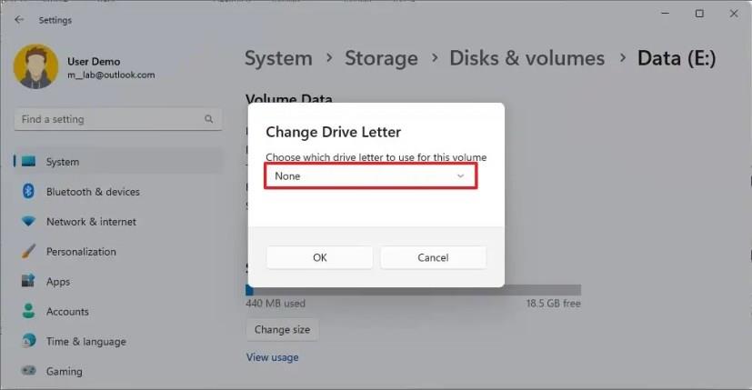 Hogyan lehet eltávolítani a meghajtó betűjelét a Windows 11 rendszerben