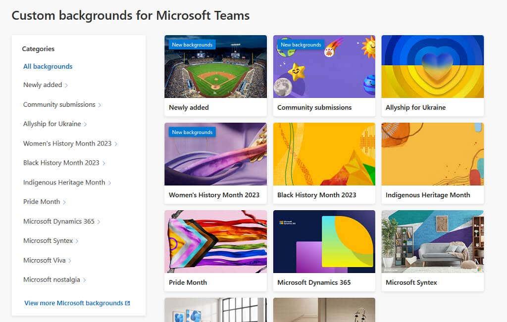 Var man kan ladda ner coola Microsoft Teams-bakgrundsbilder gratis