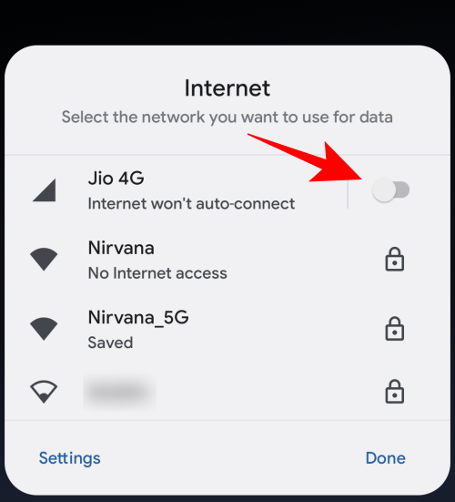 Android 12: Slik slår du av Wifi, en WiFi-tilkobling eller Internett helt