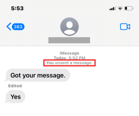 Mi történik, ha visszavon egy üzenetet az iMessage-en?