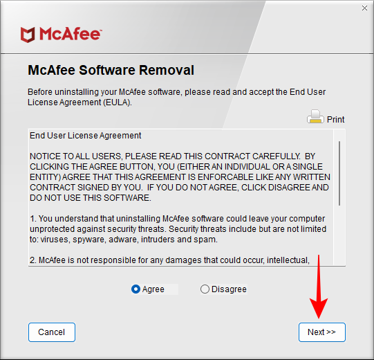 A McAfee előugró ablakainak leállítása Windows 11 rendszeren