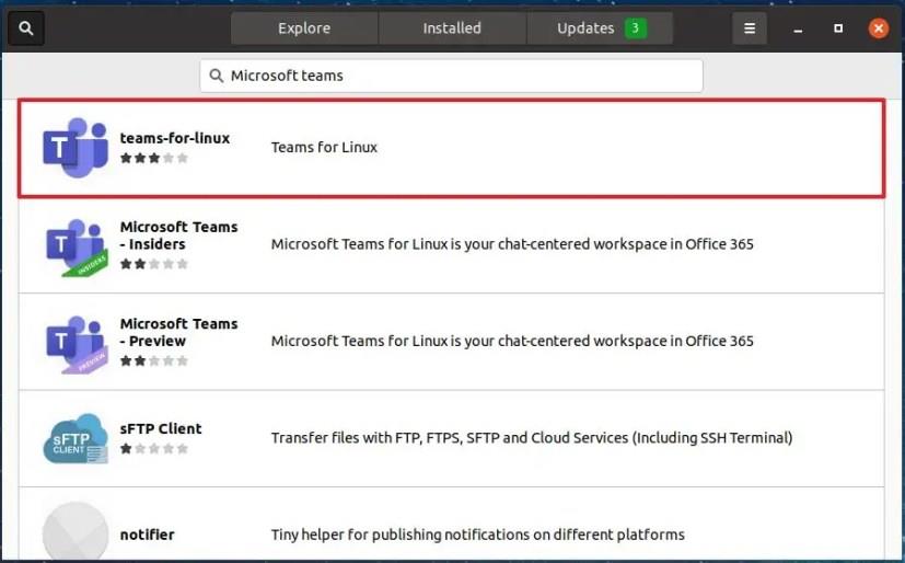 A Microsoft Teams telepítése Linuxra