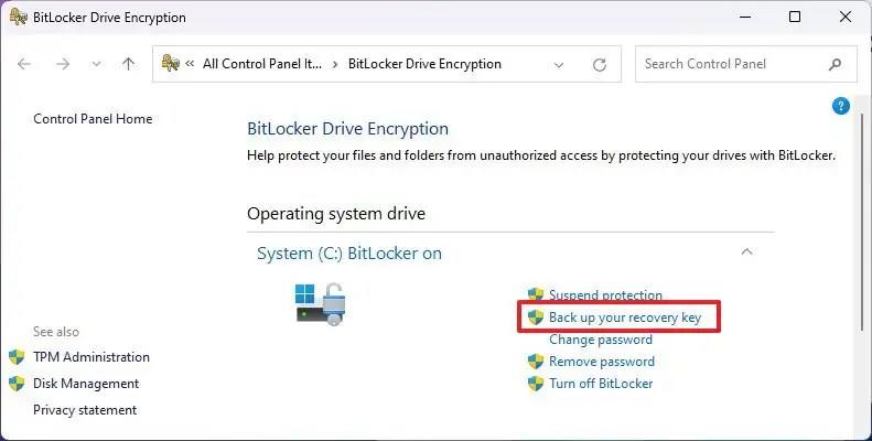 Sådan sikkerhedskopieres BitLocker-gendannelsesnøgle på Windows 11