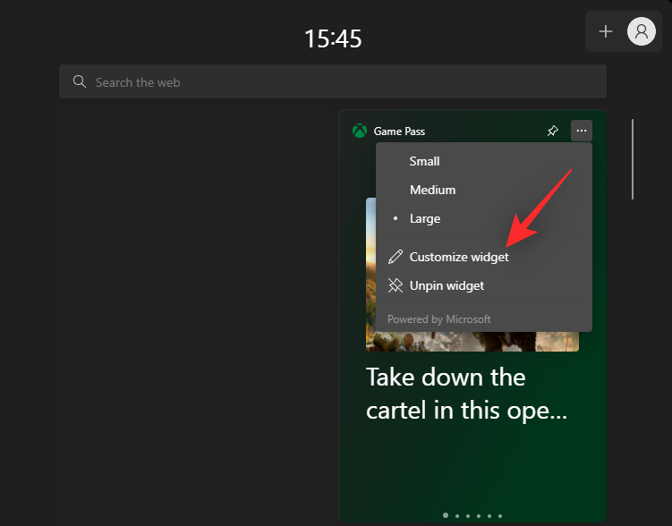 A Game Pass widget engedélyezése és használata Windows 11 rendszeren