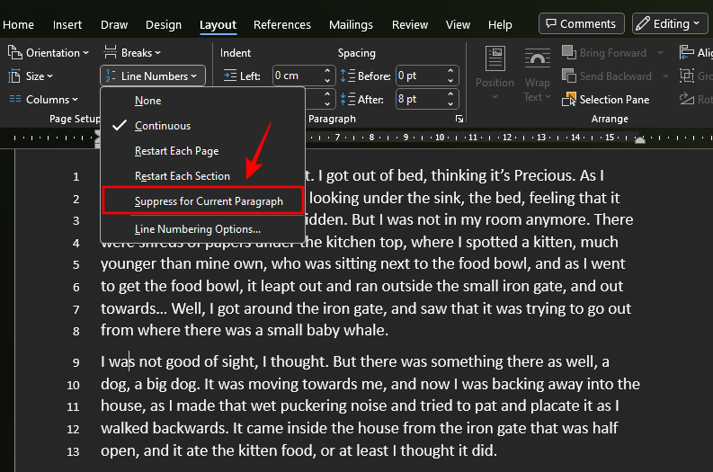 Hvordan nummerere linjer, avsnitt og setninger i MS Word [2023]