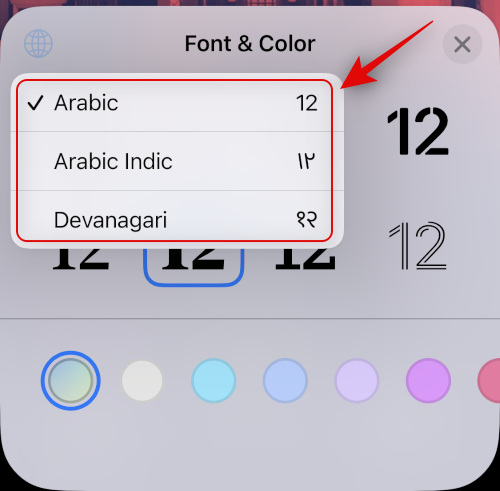 Sådan ændres urskrifttype på iPhone på iOS 16
