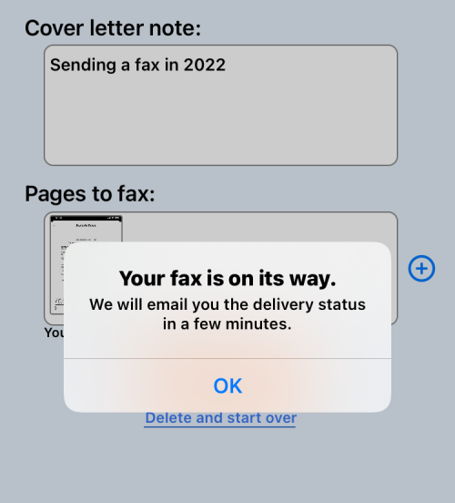 Sådan faxes fra iPhone