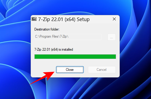 A 7-Zip használata Windows 11 rendszeren