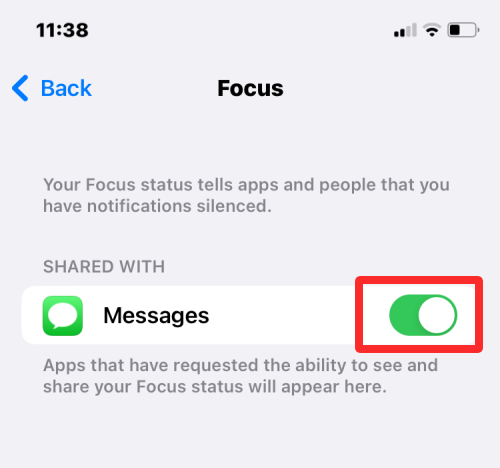 Sådan deler du fokusstatus med alle på iPhone