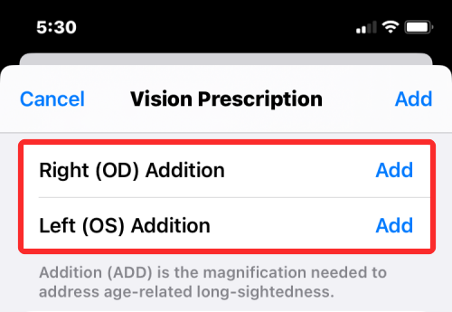 Jak přidat svůj předpis Vision do aplikace Zdraví na iPhone na iOS 16