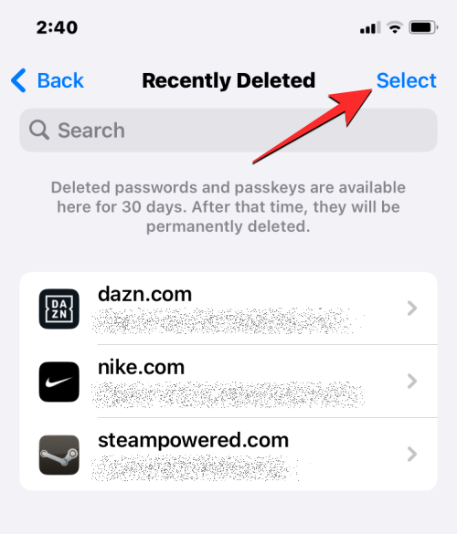 Sådan gendannes slettede adgangskoder på iPhone på iOS 17