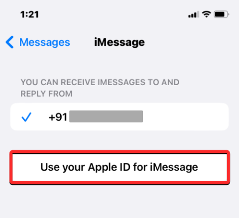 „Az Apple ID használata az iMessage-hez” üzenetet kapja? Mit kell tenni